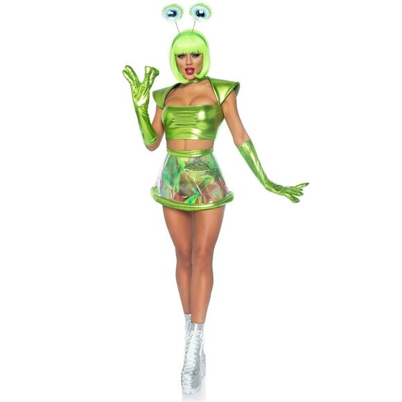 NEW Beam Me Up Babe Costume SZ XS Halloween Cosplay Retails $64 Defect - Picture 1 of 3